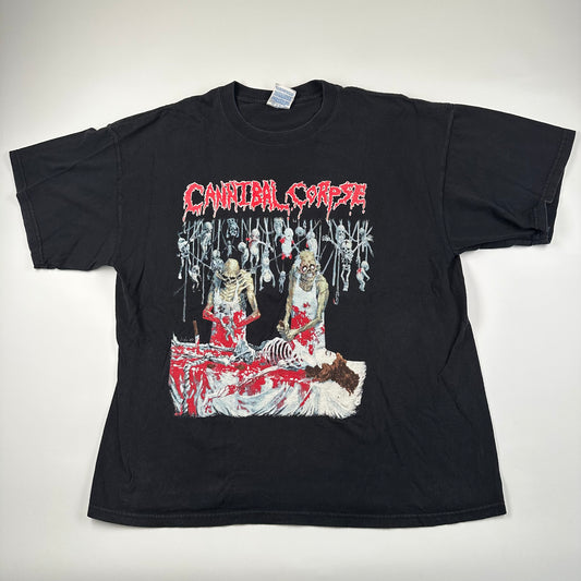 Vintage 90s Cannibal Corpse Shirt XL Butchered At Birth