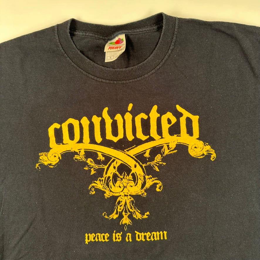 Vintage 2000s Convicted Shirt Large Peace Is A Dream