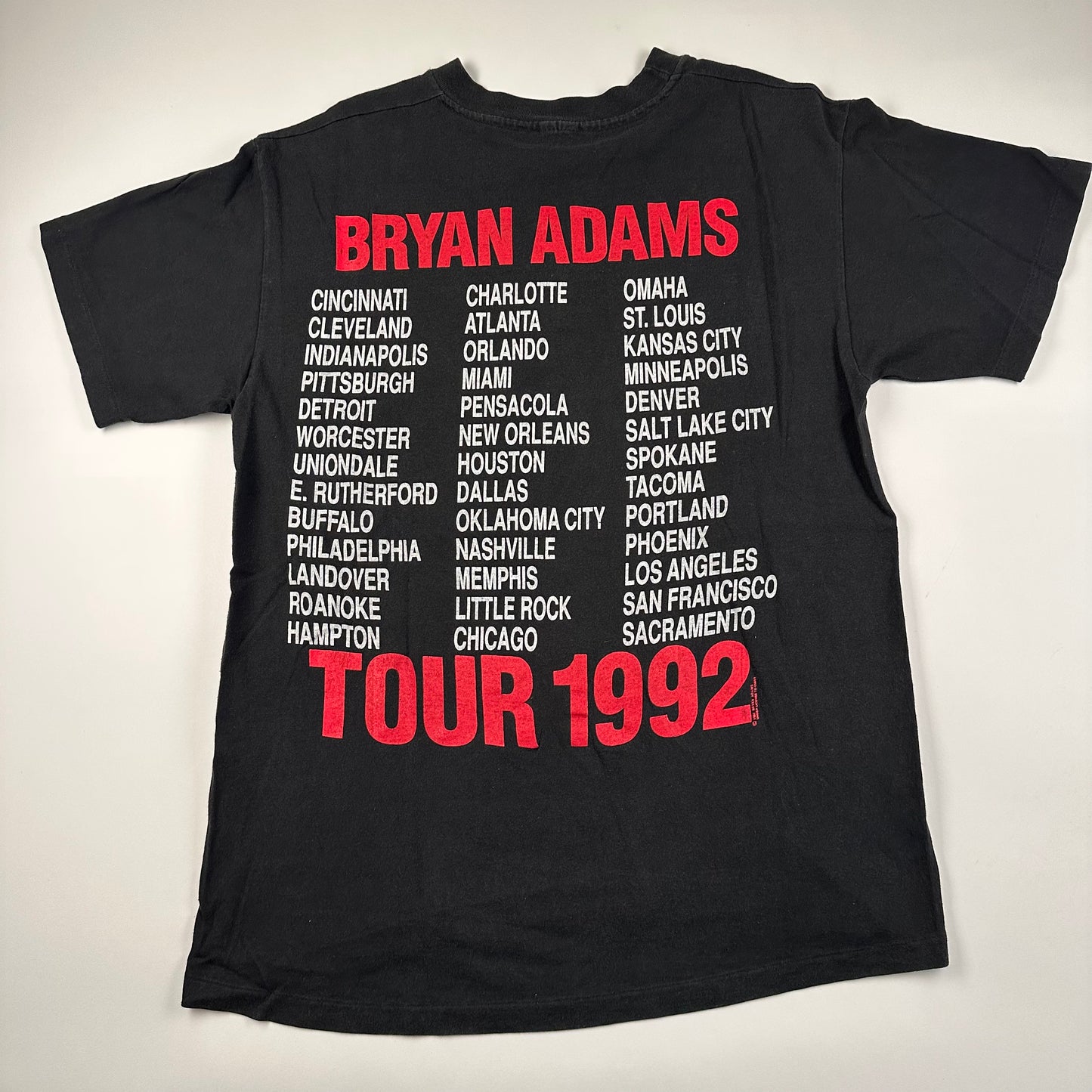 Vintage 1992 Bryan Adams Shirt Large