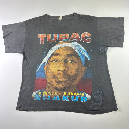 Vintage 90s Tupac Shirt XL Rap Tee