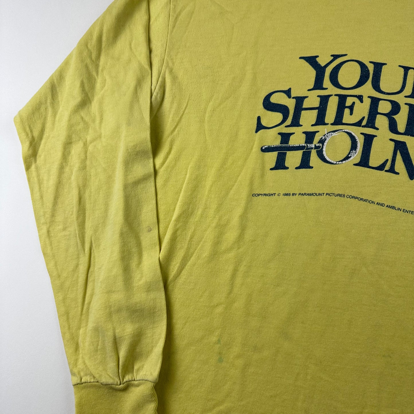 Vintage 1985 Young Sherlock Holmes Long Sleeve Shirt Large