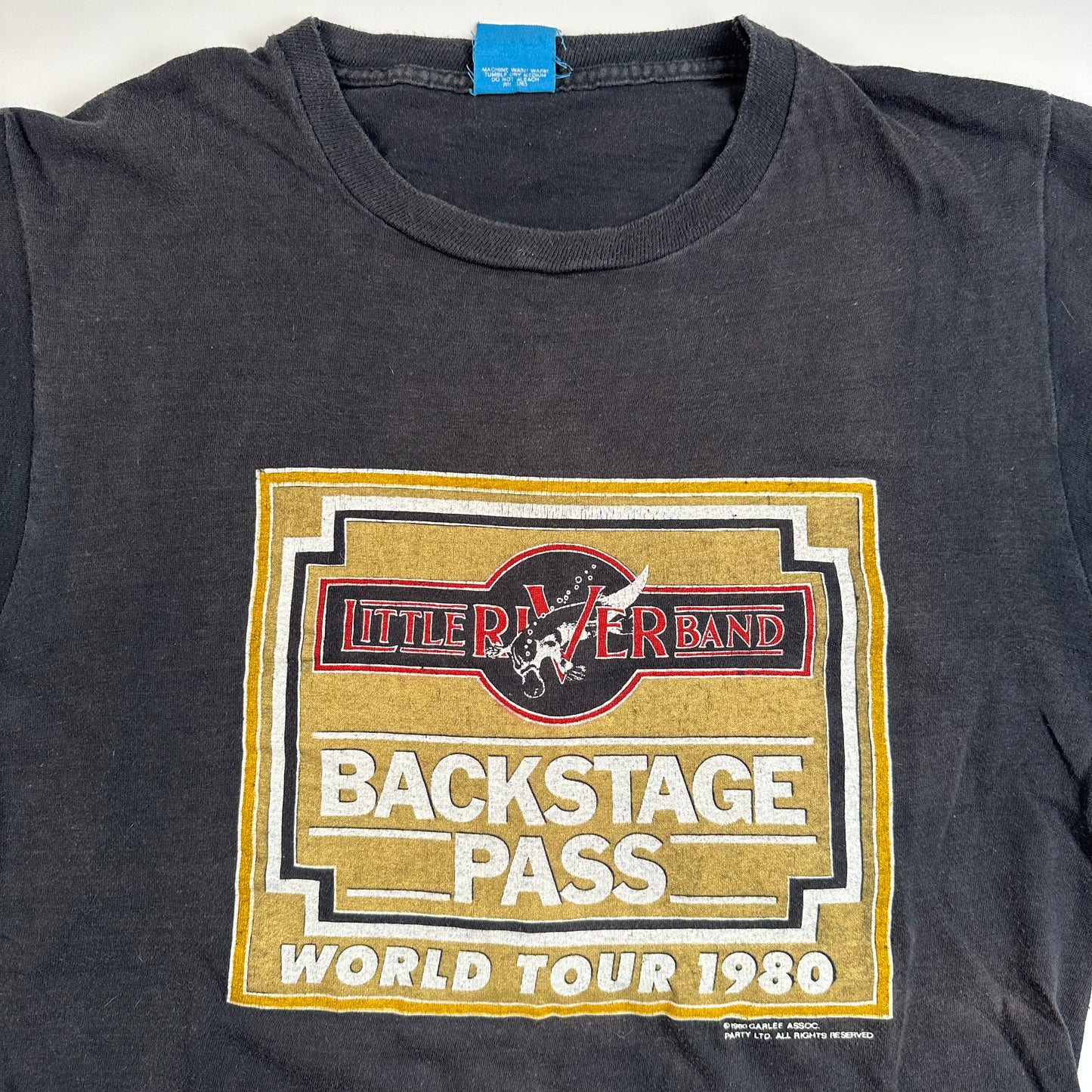 Vintage 1980 Little River Band Shirt Large Backstage Pass