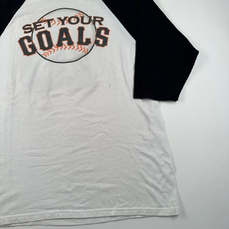 Vintage 2000s Set Your Goals Shirt Large