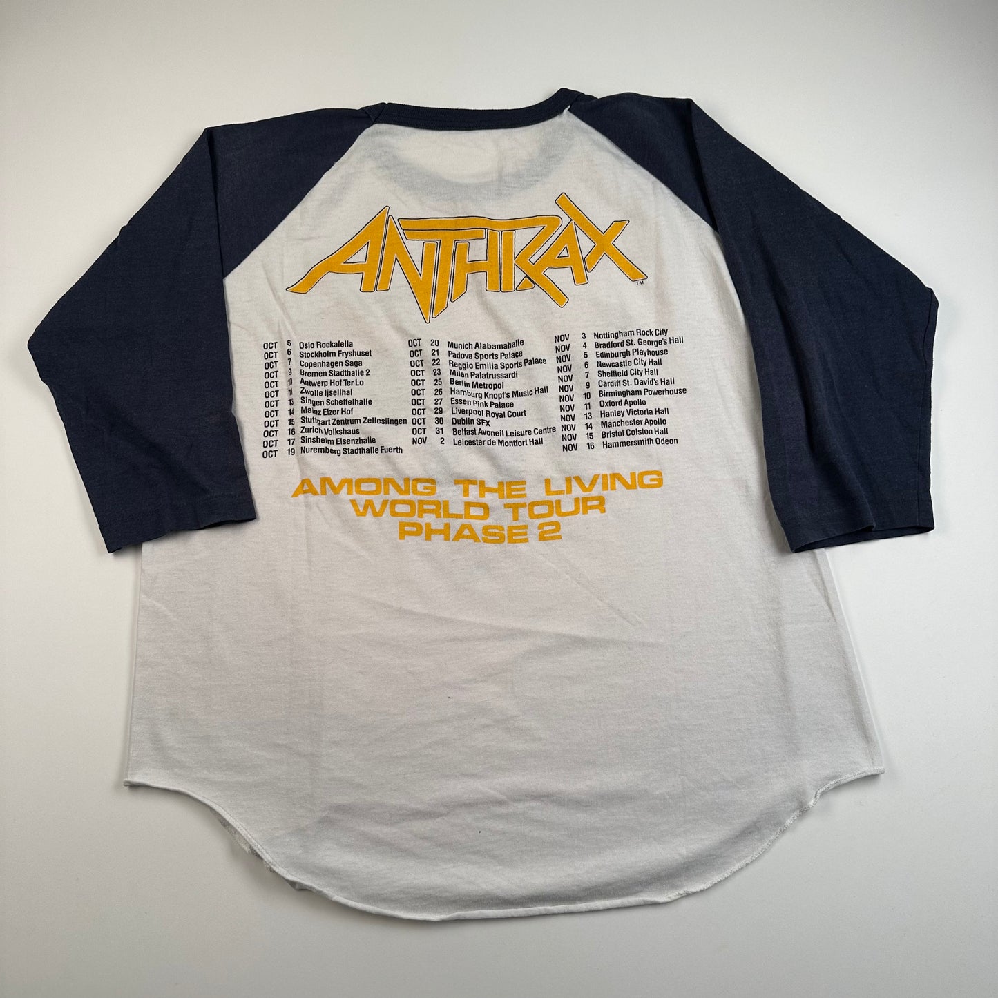 Vintage 1987 Anthrax Shirt Large Among The Living