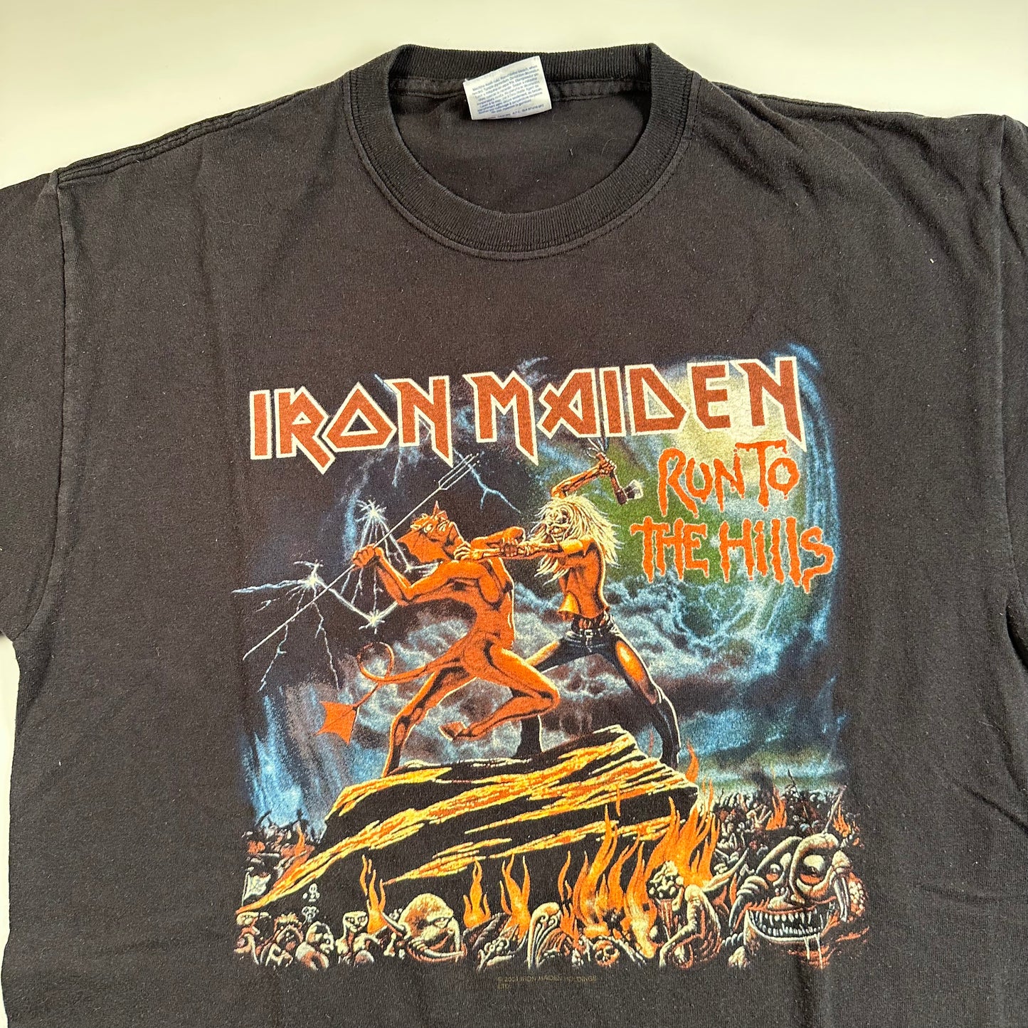 Vintage 2004 Iron Maiden Shirt Medium Run To The Hills