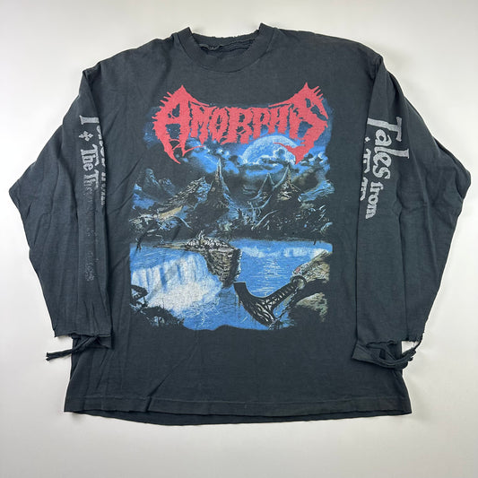 Vintage 90s Amorphis Long Sleeve Shirt XL Tales From The Thousand Lakes