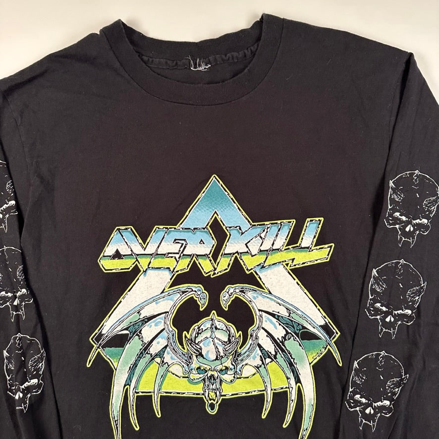 Vintage 90s Overkill Long Sleeve Shirt XL Disciple Of Kaos