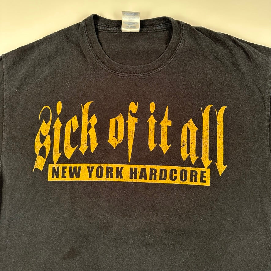 Sick Of It All Shirt Large New York Hardcore