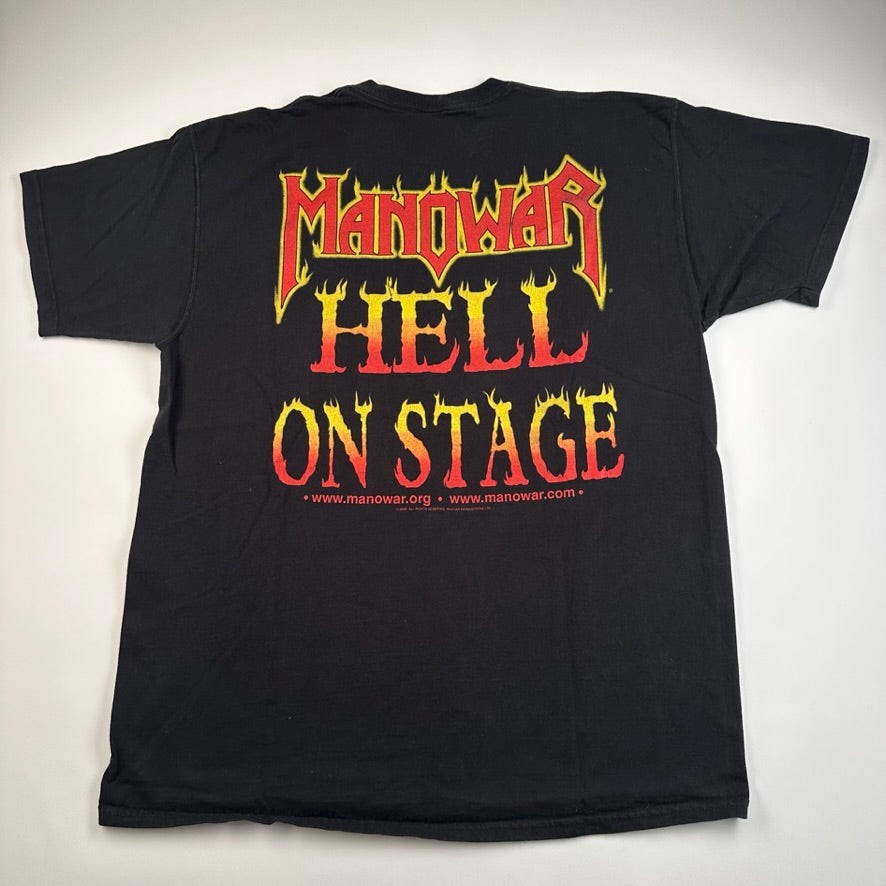 Vintage 2000 Manowar Shirt XL Hell On Stage