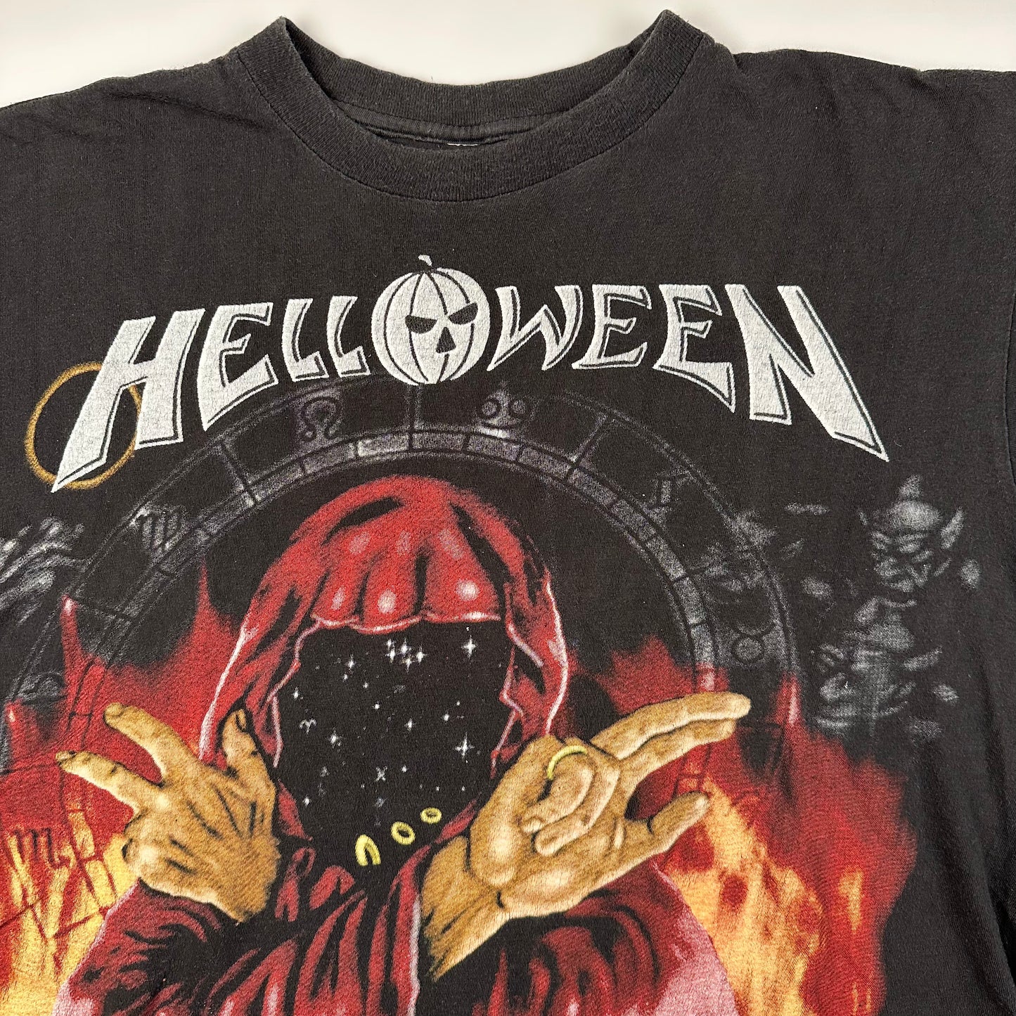 Vintage 90s Helloween Shirt Large The Time Of The Oath