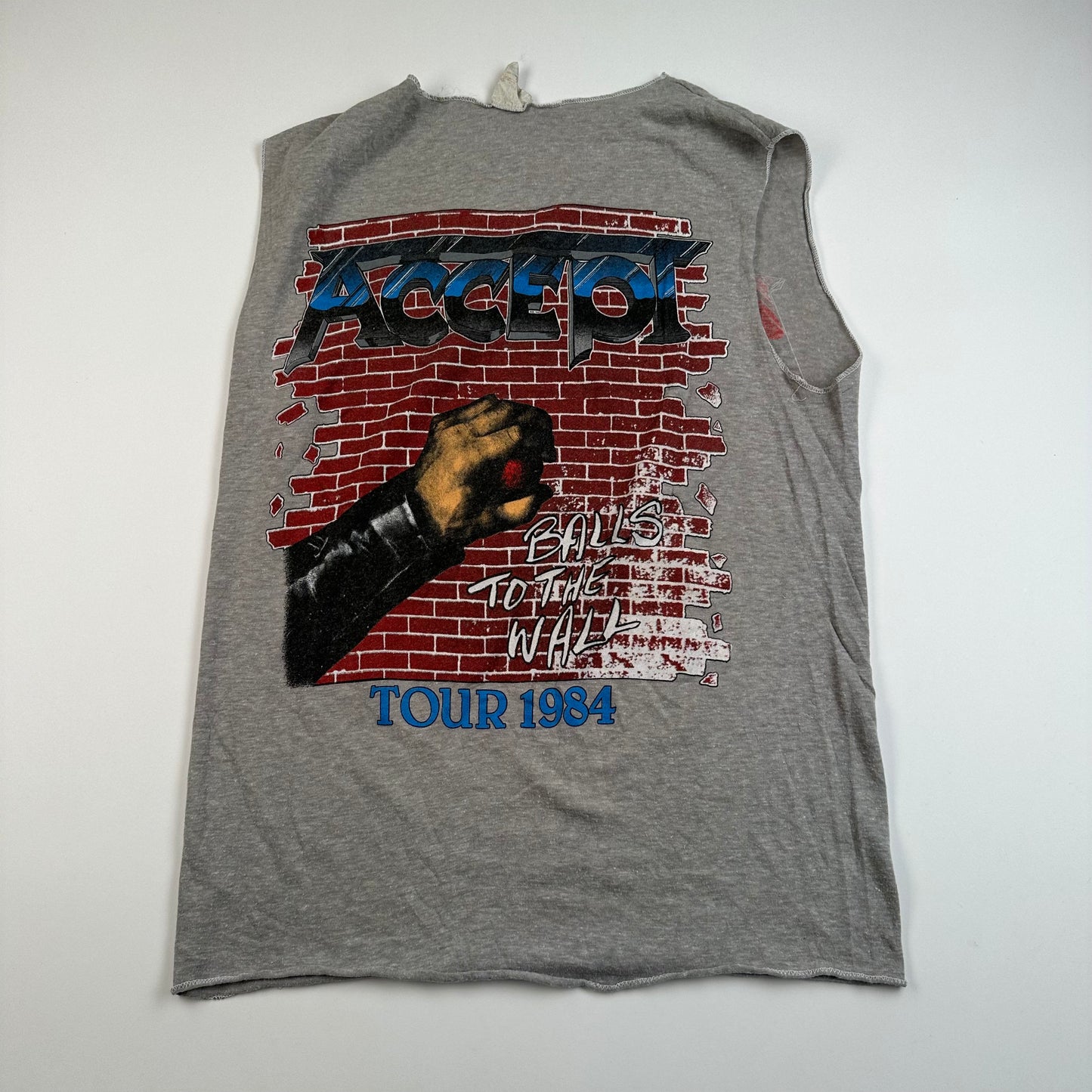 Vintage 1984 Accept Sleeveless Shirt Medium Balls To The Wall