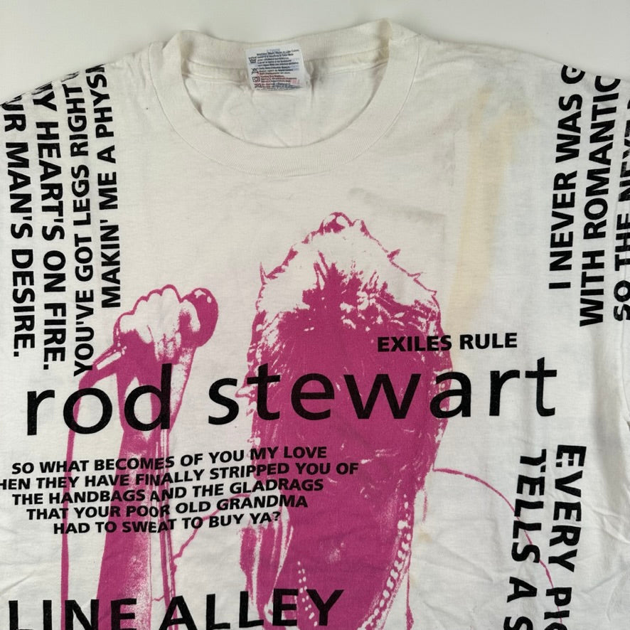 Vintage 1993 Rod Stewart Shirt XL All Over Print