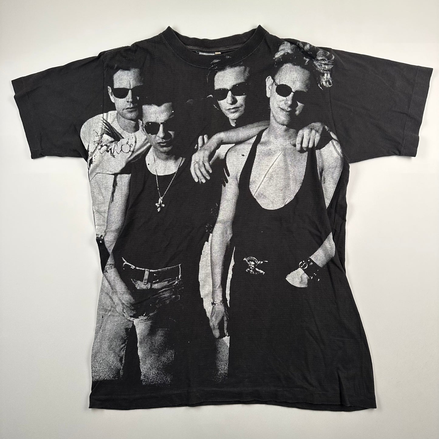 Vintage 90s Depeche Mode Shirt Large All Over Print