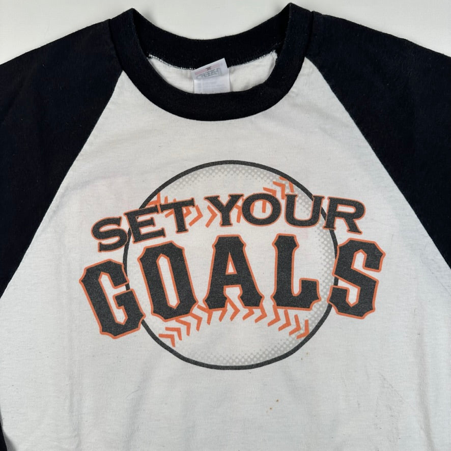 Vintage 2000s Set Your Goals Shirt Large