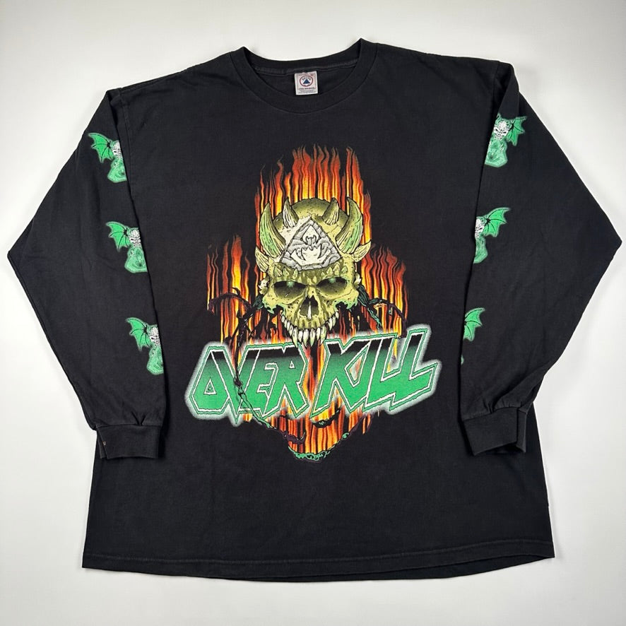 Vintage 1999 Over Kill Long Sleeve Shirt XL Millennium