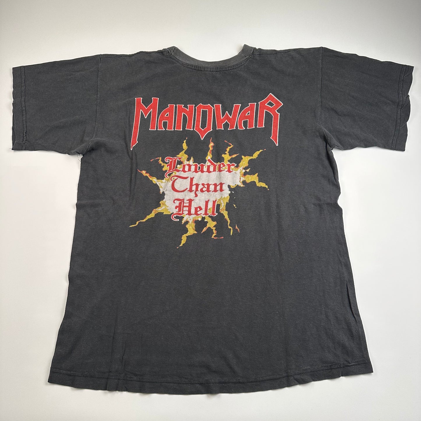 Vintage 90s Manowar Shirt XL Louder Than Hell