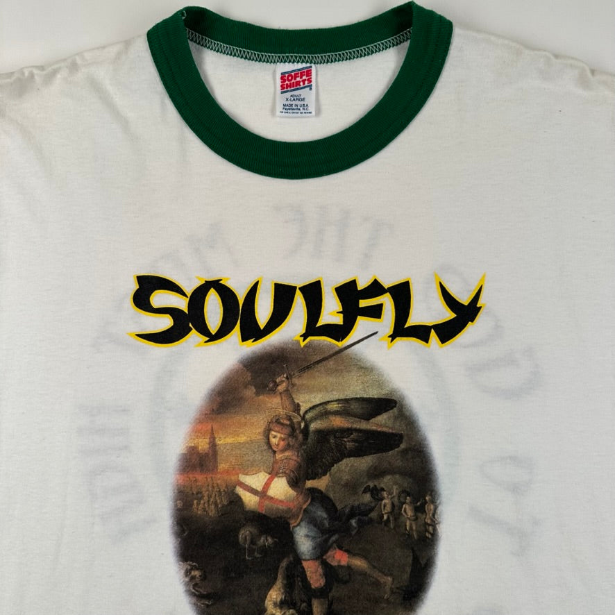 Vintage 1998 Soulfly Ringer Shirt XL