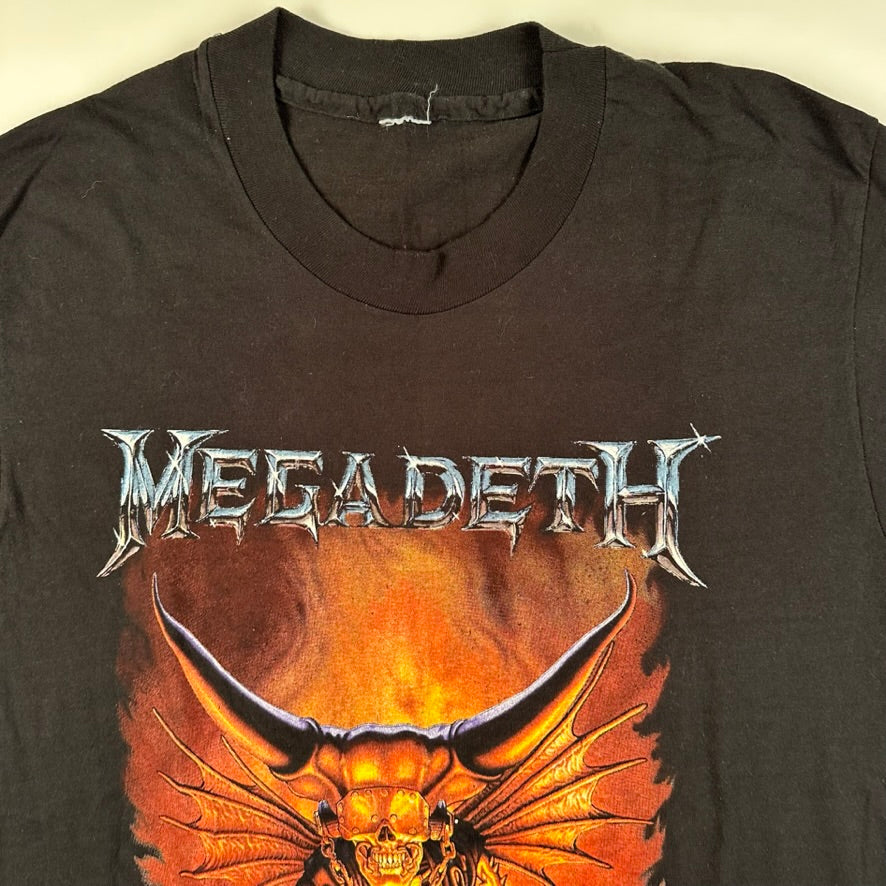 Vintage 1991 Megadeth Shirt Medium Countdown To Extinction