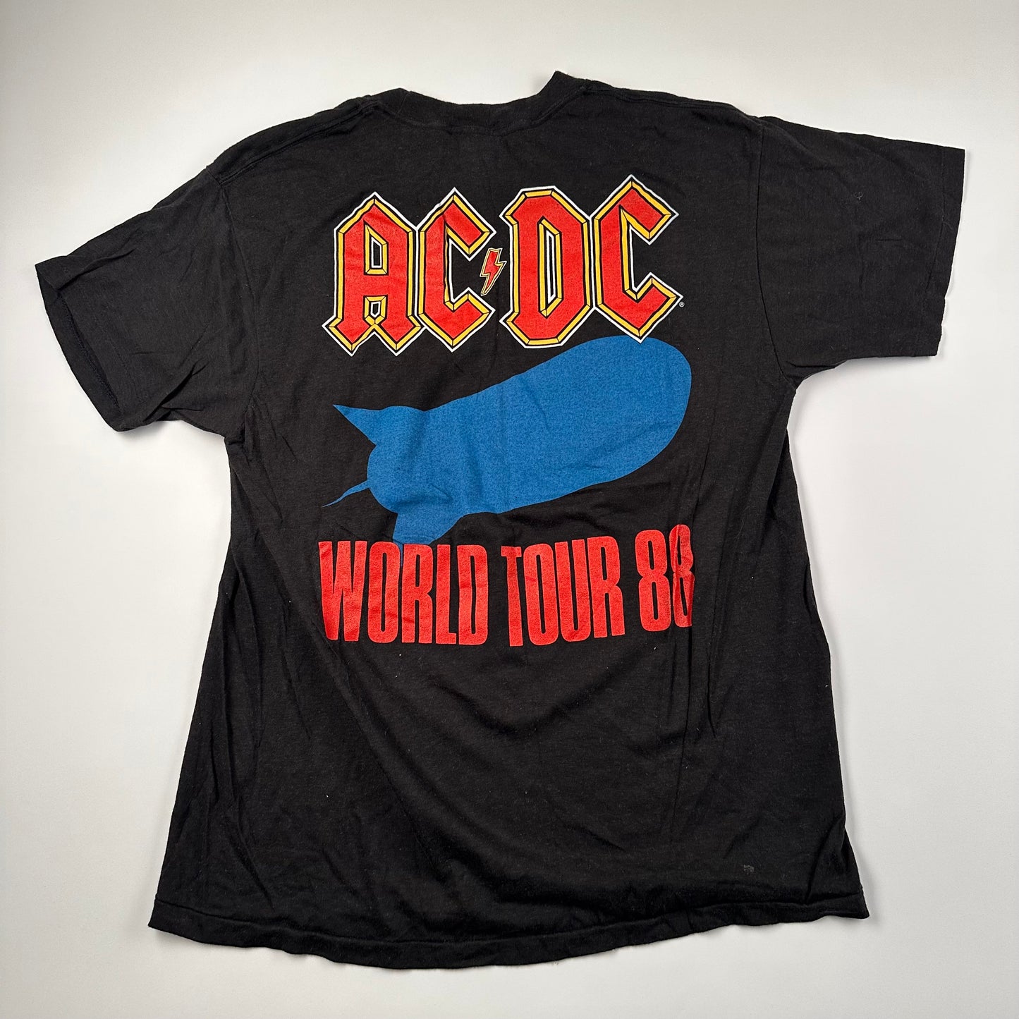 Vintage 1988 AC/DC Shirt XL Blow Up Your Video