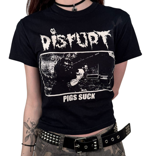 2000s Disrupt Shirt Small Pigs Suck