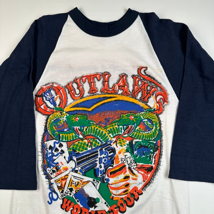 Vintage 80s Outlaws Shirt Medium Molly Hatchet