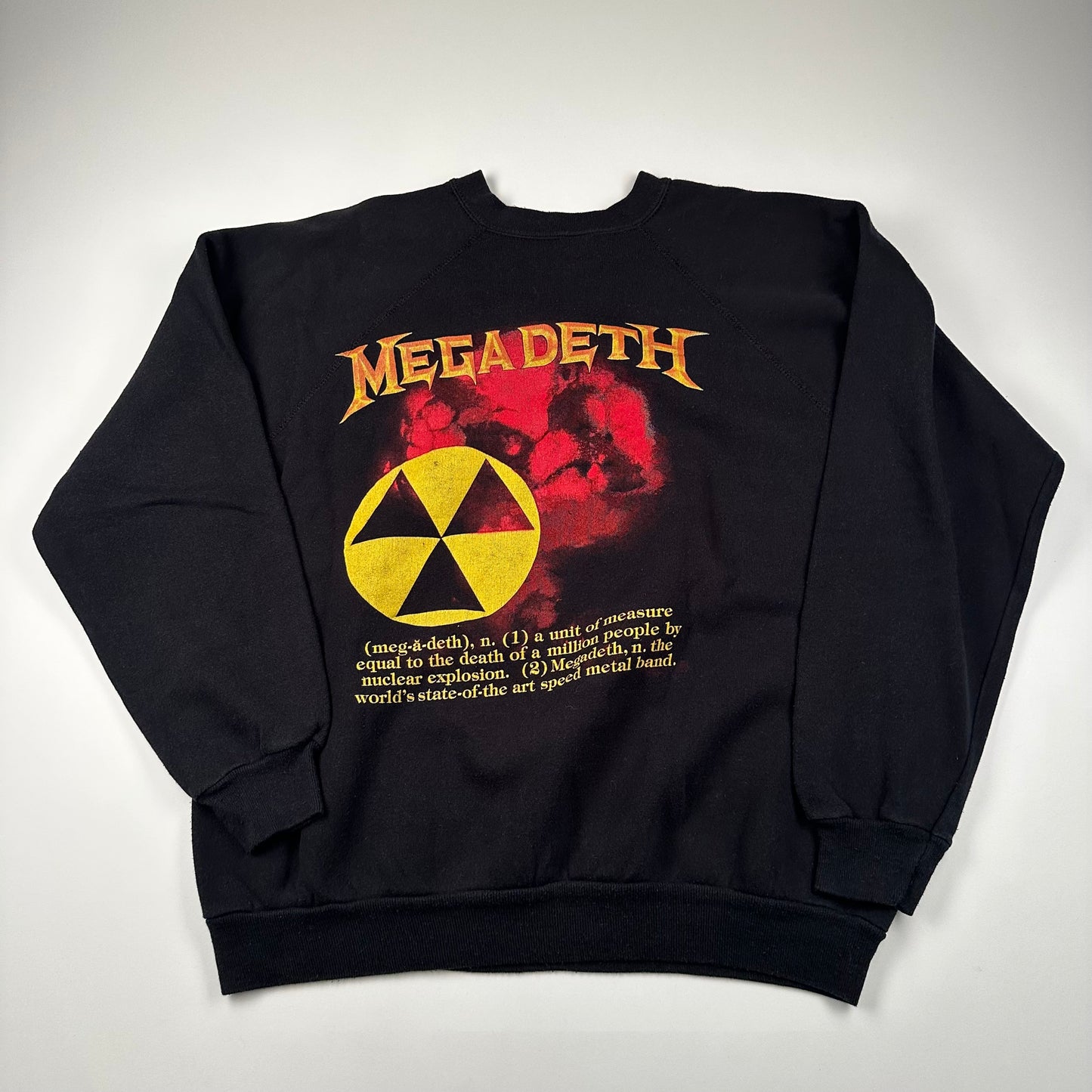 Vintage 1987 Megadeth Crewneck Sweatshirt XL