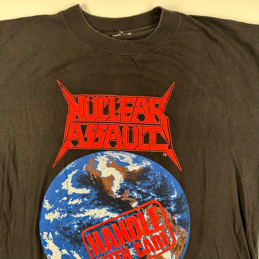 Vintage 1990 Nuclear Assault Shirt Large Handle With Care