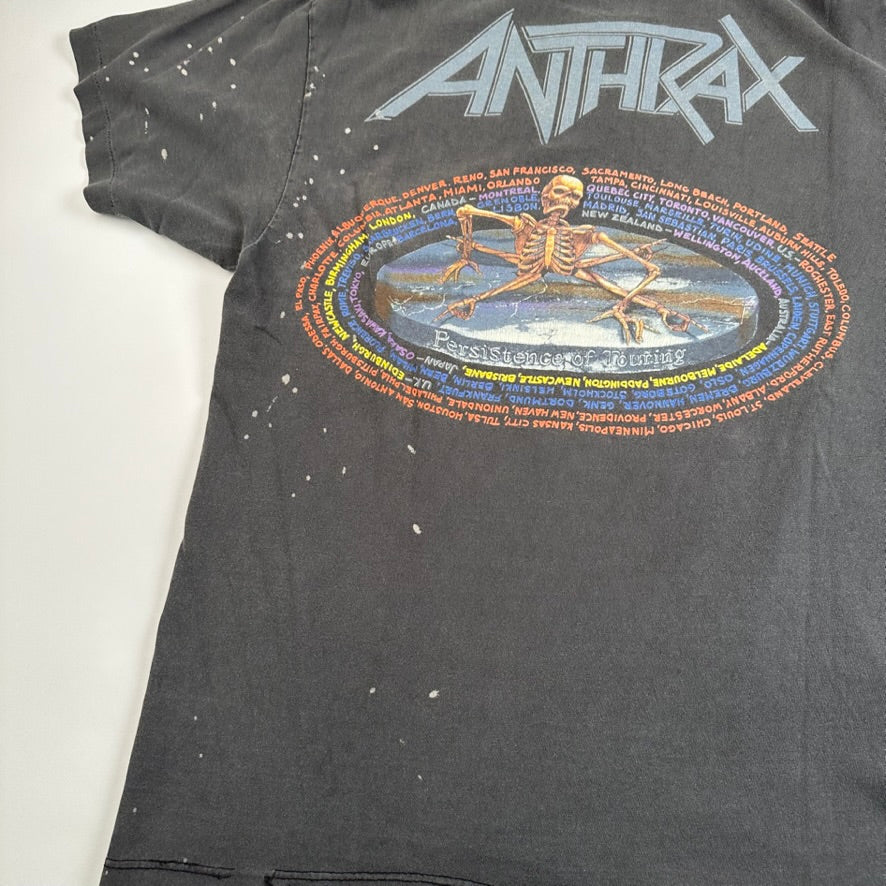 Vintage 1990 Anthrax Shirt Large Persistence Of Time POT