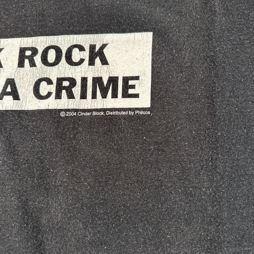 Vintage 2004 Punk Rock Is Not a Crime Shirt XL