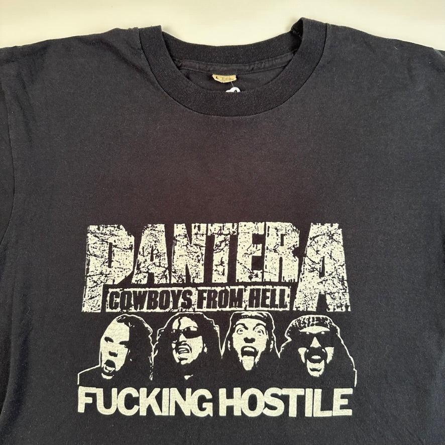 Vintage 90s Pantera Shirt Large Fucking Hostile Cowboys From Hell