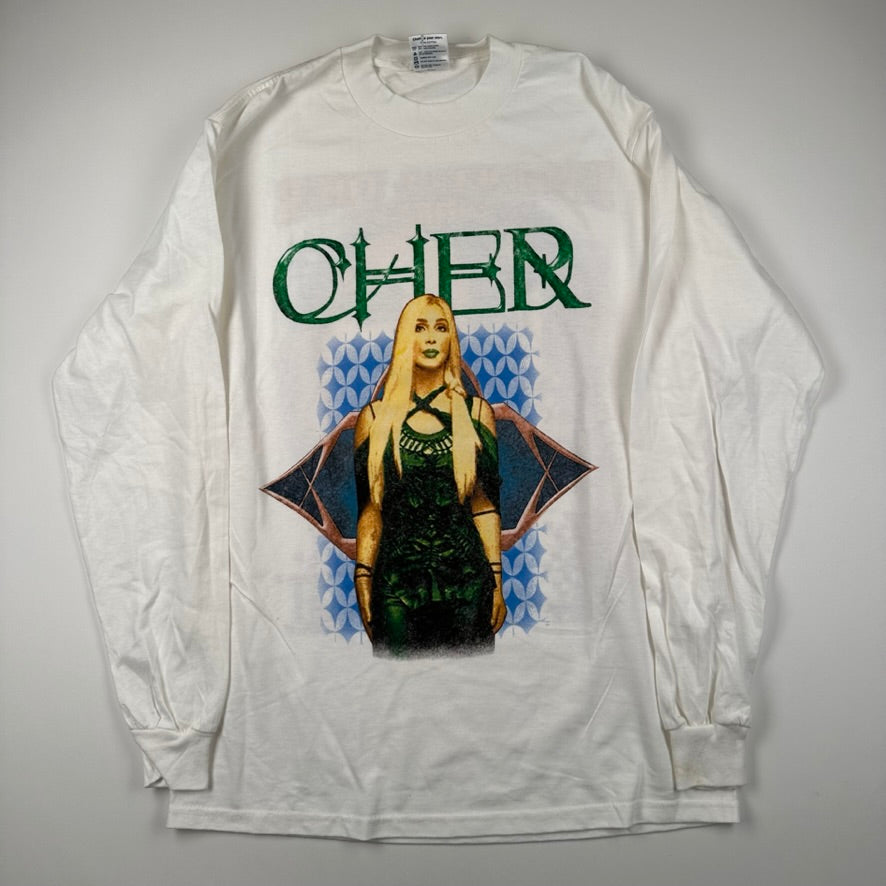 Vintage 2002 Cher Long Sleeve Shirt Medium Farewell Tour