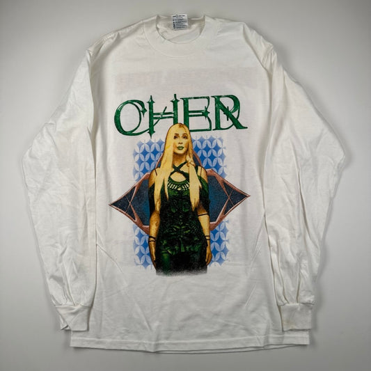 Vintage 2002 Cher Long Sleeve Shirt Medium Farewell Tour