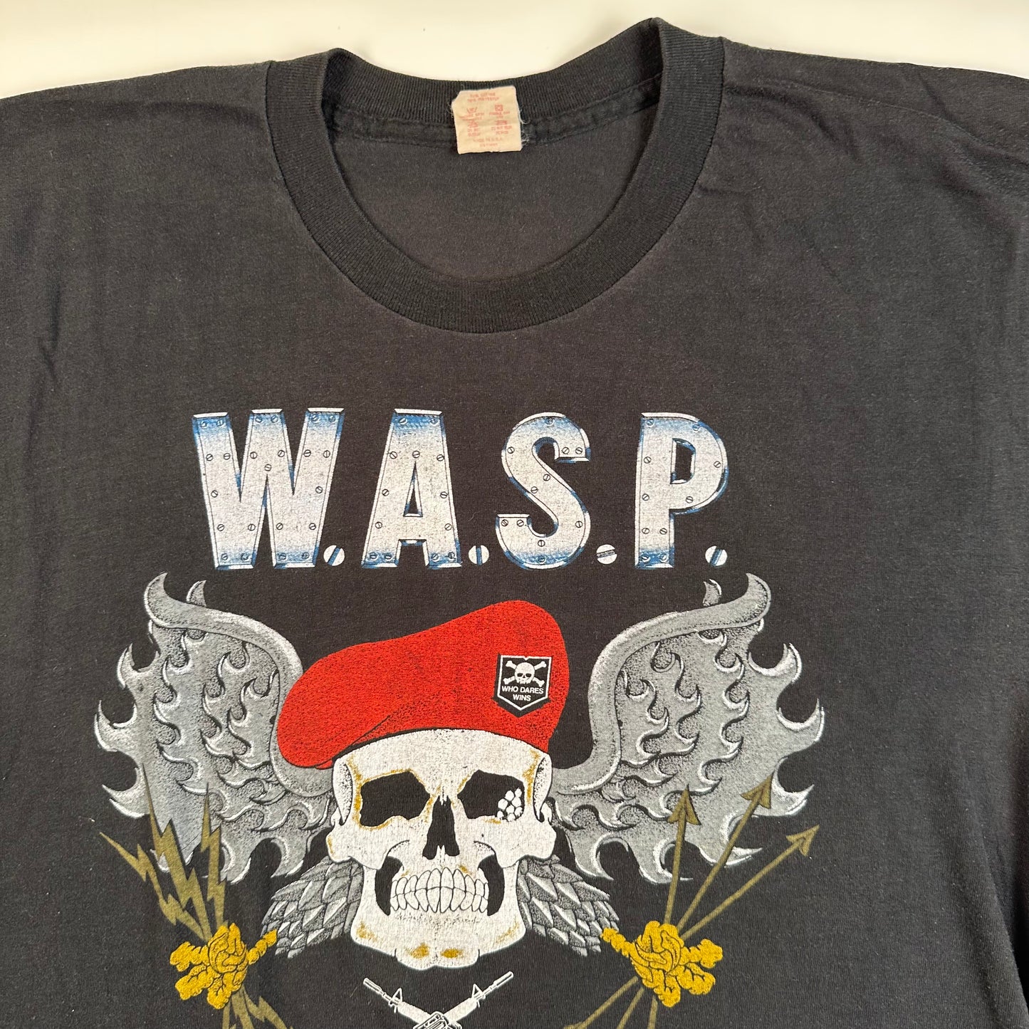 Vintage 1986 Wasp Shirt Large Last Command