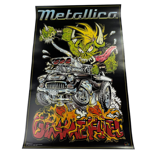 Vintage 1998 Metallica Poster Gimme Fuel