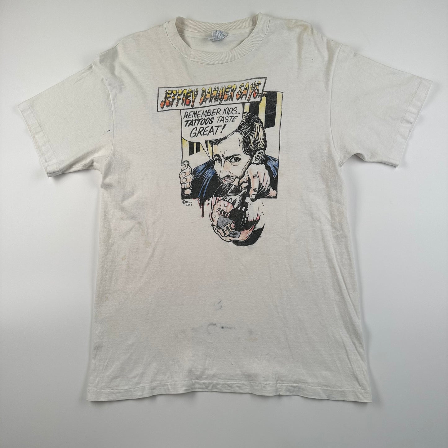 Vintage 90s Jeffrey Dahmer Shirt Medium Tattoo Taste Great