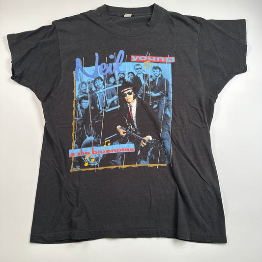 Vintage 1988 Neil Young Shirt Large Sponsored By