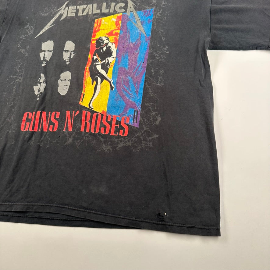 Vintage 1992 Metallica Guns N Roses Shirt Large