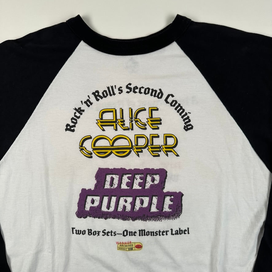 Vintage 90s Alice Cooper Deep Purple Shirt XL Second Coming