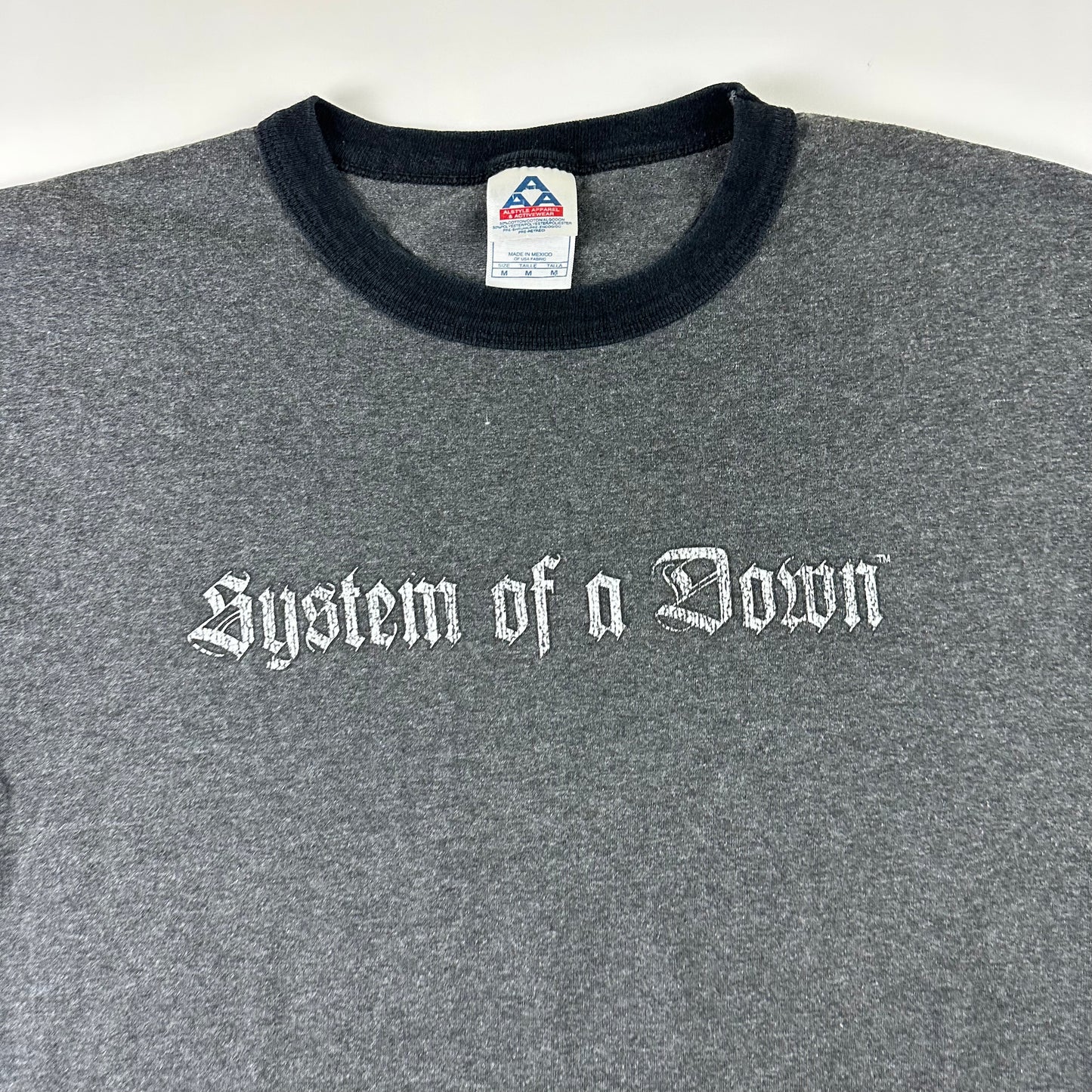 Vintage 2000s System Of A Down Ringer Shirt Medium