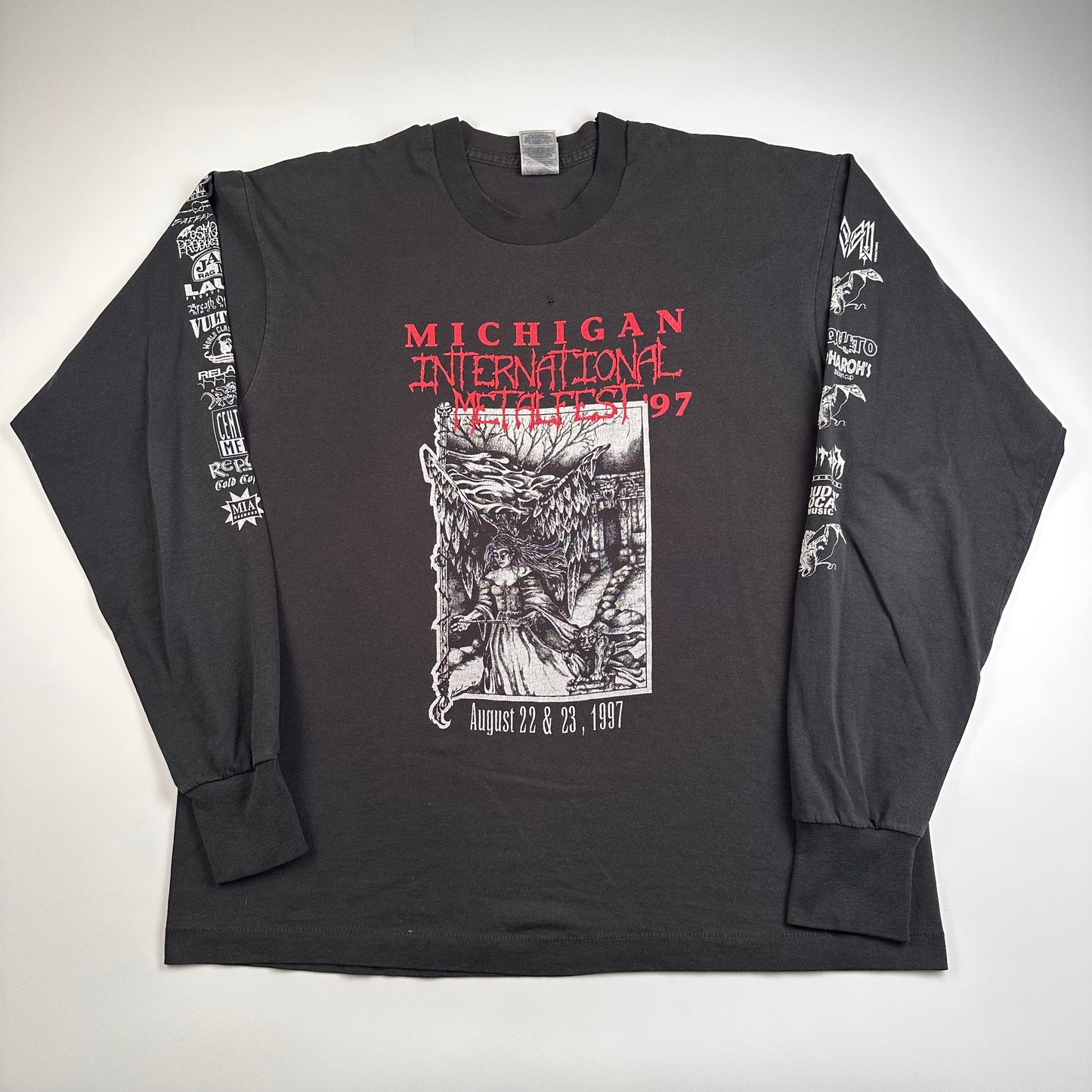 Vintage 1997 Michigan International Metalfest Long Sleeve Shirt XL