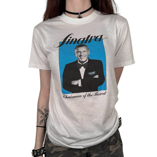 Vintage 80s Frank Sinatra Shirt Medium Chairman Of The Board