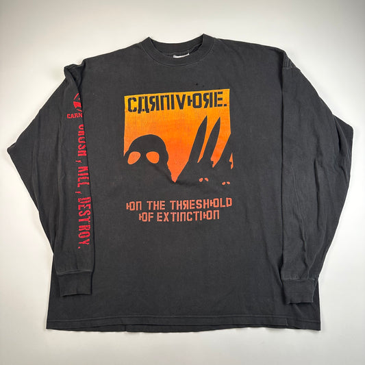 Vintage 90s Carnivore Long Sleeve Shirt XL The Threshold