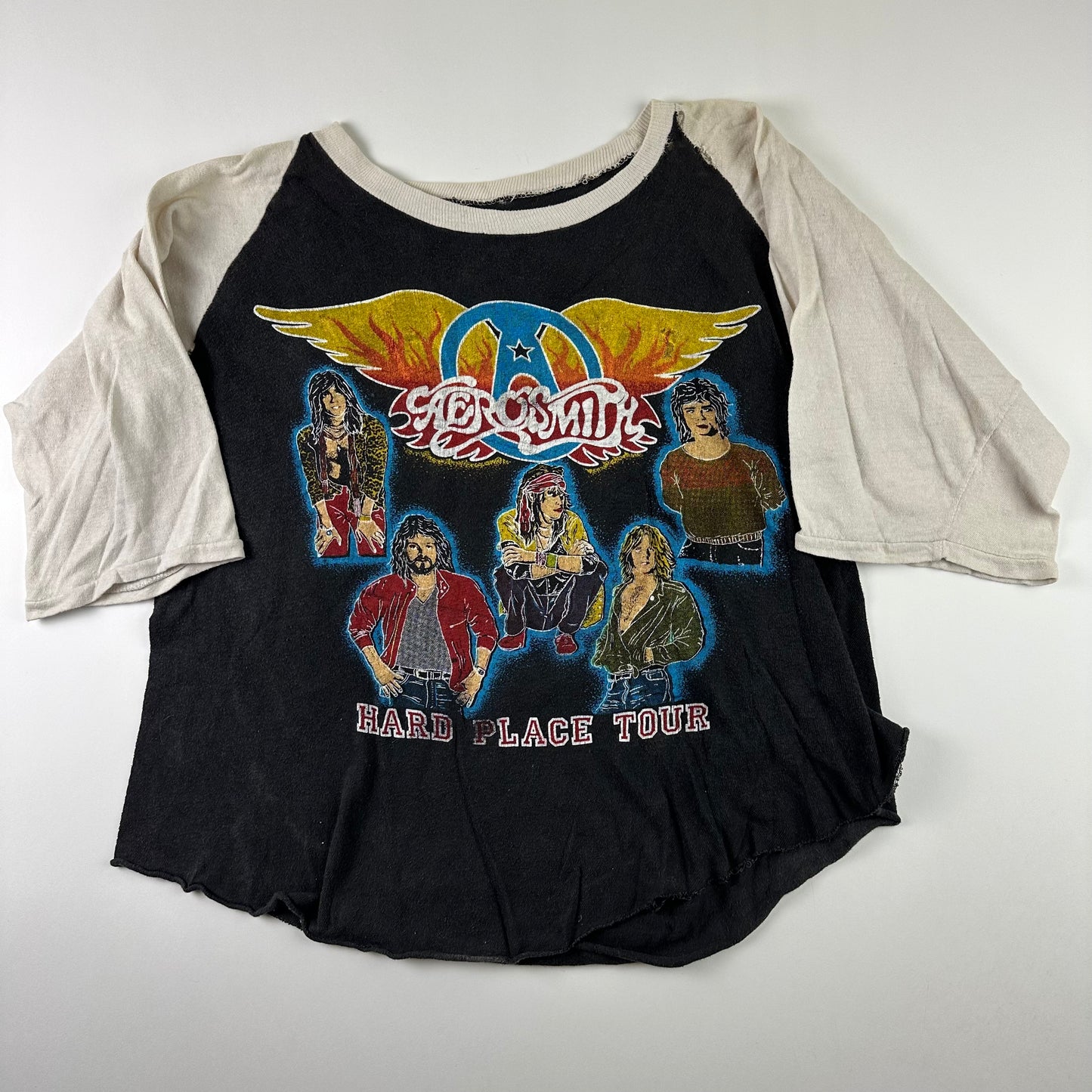 Vintage 1982 Aerosmith Shirt Large Rock In Hard Place Tour