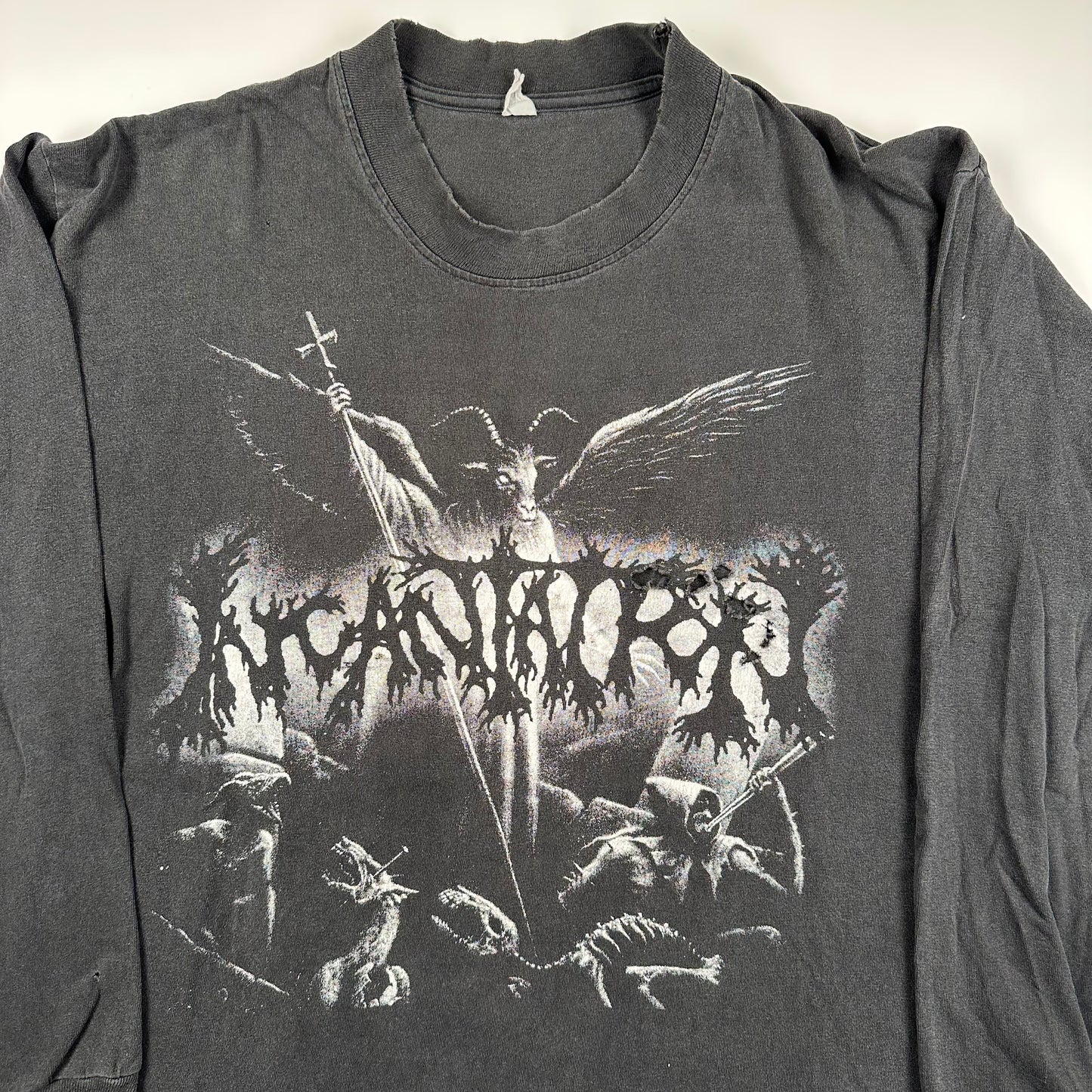 Vintage 90s Incantation Long Sleeve Shirt Large Upon The Throne