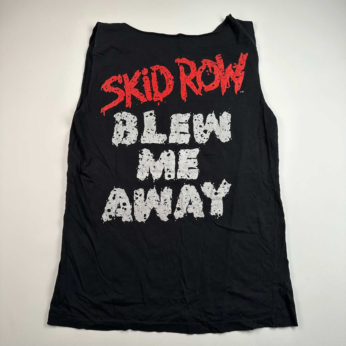 Vintage 1989 Skid Row Sleeveless Shirt Medium Big Guns