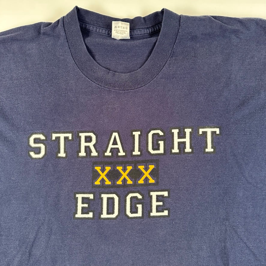 Vintage 90s Straight Edge Shirt XL Drinking Sucks