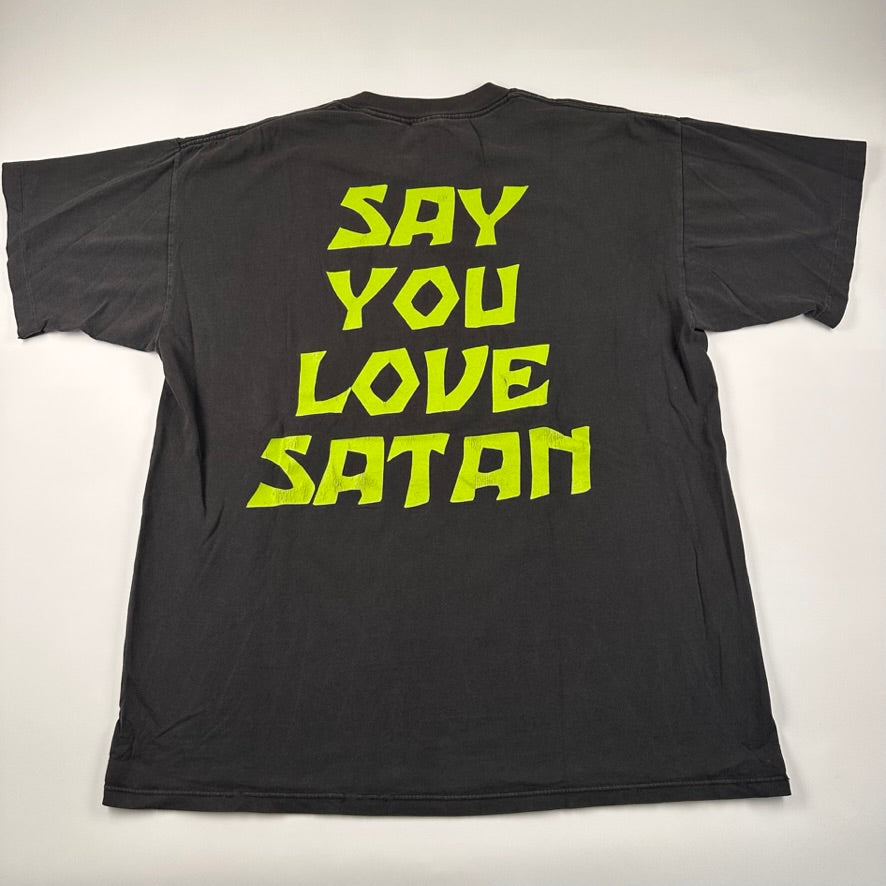 Vintage 1994 White Zombie Shirt XL Say You Love Satan