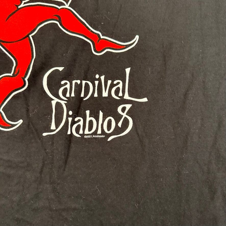 Vintage 2001 Annihilator Shirt XL Carnival Diablos