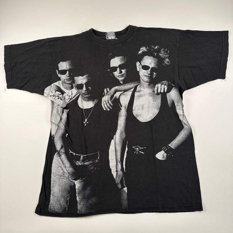 Vintage 90s Depeche Mode Shirt XL All Over Print