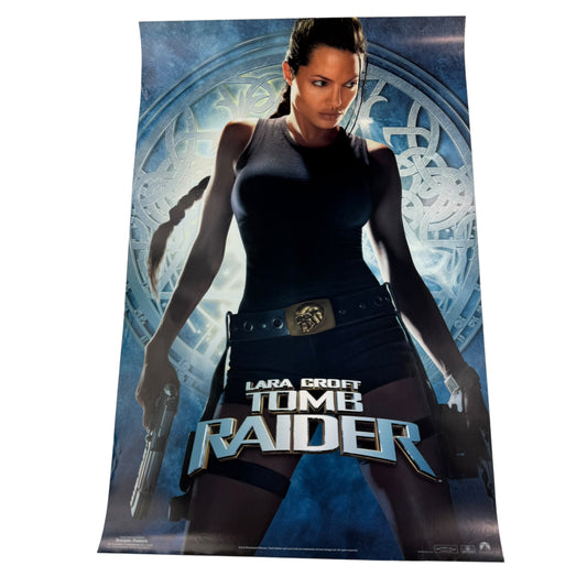 Vintage 90s Tomb Raider Poster Lara Croft